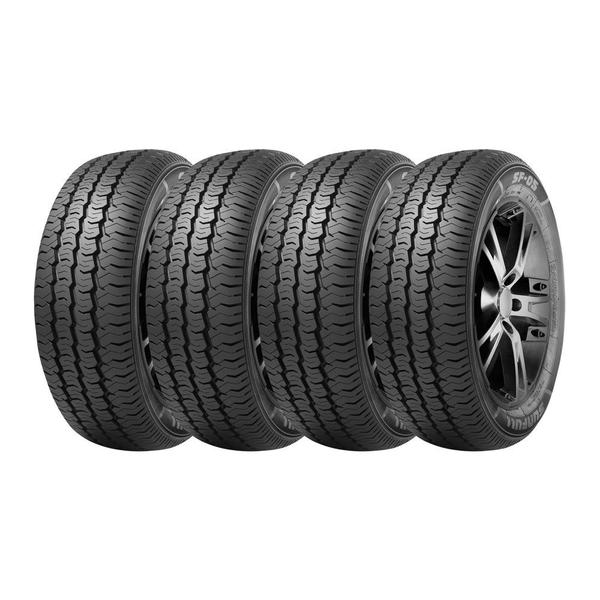 Kit 4 Pneus Sunfull Aro 16 195/75R16 SF-05 107/105R