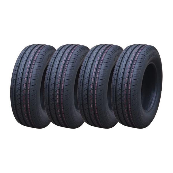 Kit 4 Pneus Three-A Aro 15C 205/70R15C Effitrac 8 Lonas 106/104R