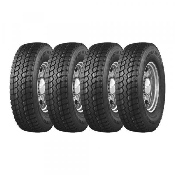 Kit 4 Pneus Triangle Aro 17,5 215/75R17,5 TR-689A 16 Lonas 135/133L Borr