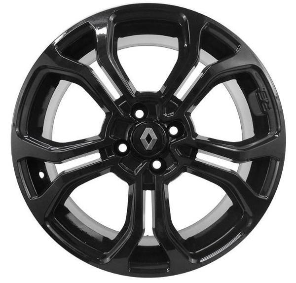 Kit 4 Rodas Aro 14x6 Renault Sandero RS 4x100 Black Krmai M7