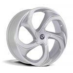 Kit 4 Rodas Aro 17x7 Concept 5x114,3 Volcano Prata