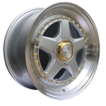 Kit 4 Rodas Aro 17x8 Rodera Euro 4x100 Silver Polished RDR41