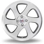 Kit 4 Rodas Aro 18x7 BRW 1120 3SDM 4X100 Prata