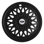 Kit 4X Calota Esportiva Ford Aro 13 Preto 600Ar