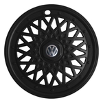 Kit 4X Calota Esportiva Vw Aro 13 Preto 600Ar