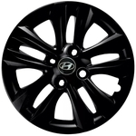 Kit 4X Calota Hyundai Hb20 Aro 15 Preto 192Cp