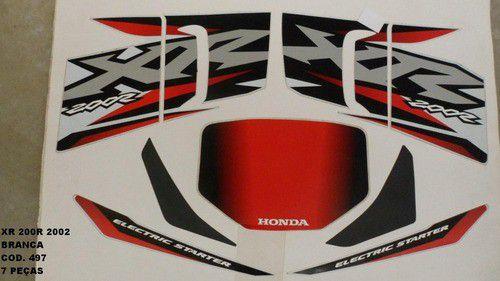 Kit Adesivos Xr 200 02 - Moto Cor Branca (497 ) - Jotaesse