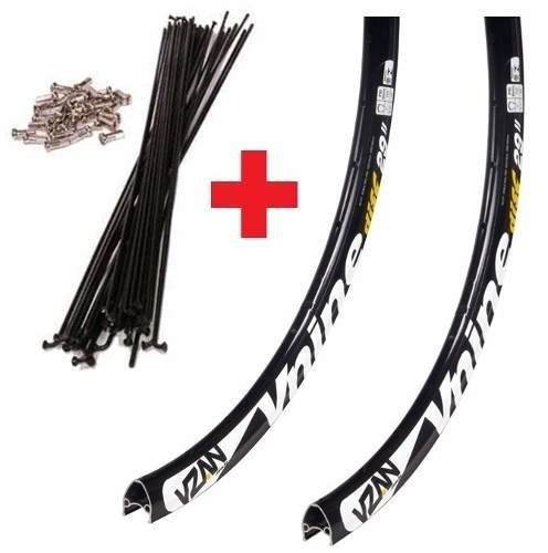 Kit Aro 29 Vzan Vnine com Raios Preto Bike 36furos