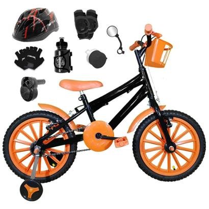 Kit Bicicleta Infantil Aro 16 FlexBikes C/ Kit de Proteção e Acessórios
