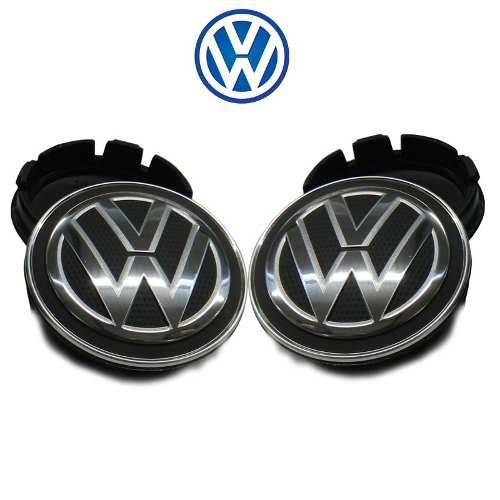 Kit Calota Centro de Roda Vw Volks Fox 2004 2005 2006 2007