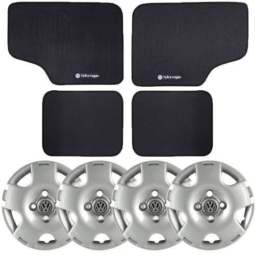 Kit Calota Grid Aro 13 C/ Emblema + Tapete Gol G4 2006