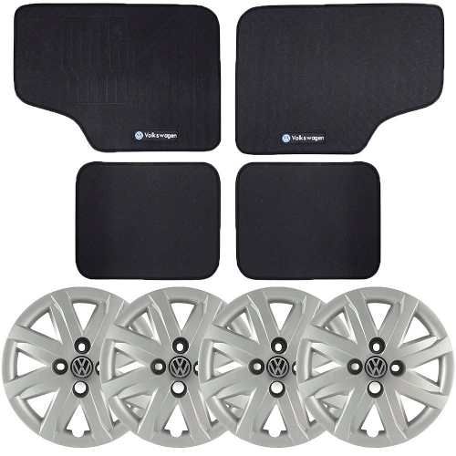 Kit Calota Grid Aro 14 C/ Emblema + Tapete Gol G5 2012/13