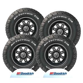 Kit com 04 Pneus de Alta Performance BF Goodrich Aro 16 265/70 R16 121/118S TL All Terrain T/A KO²