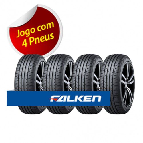 Kit com 4 Pneus Aro 16 Dunlop 205/55 R16 91v Ze914er Jp Dmv Falken