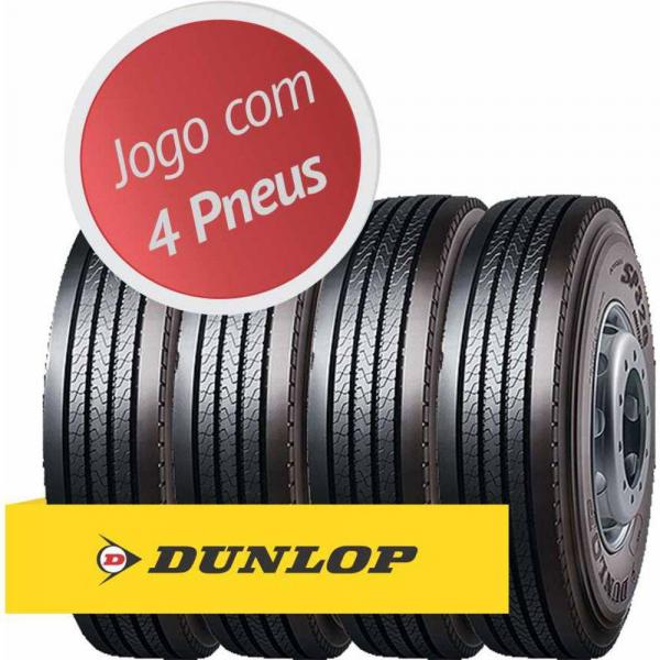 Kit com 4 Pneus Dunlop Aro 17.5 215/75r17.5 Sp320 Direcional 126/124m Tl 4 Unidades