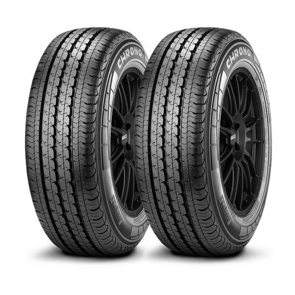 Kit com 2 Pneu Pirelli 195/65 R16C CHRONO TL (sem Câmara) 104T