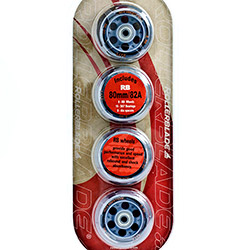 Kit de 8 Rodas 80mm + 16 Rolamentos SG7 + 8 Espaçadores Rollerblade