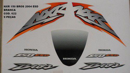 Kit de Adesivos Nxr 150 Bros 04 - Moto Cor Branca 622 - Jotaesse
