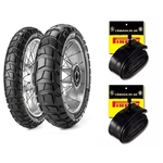 Kit de Pneus 130/80-17 + 90/90-21 Metzeler Karoo 3 + Câmaras de ar