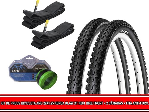 Kit de Pneus Bicicleta Aro 29X1.95 Kenda Klaw Xt K881 Bike Front + 2 C...