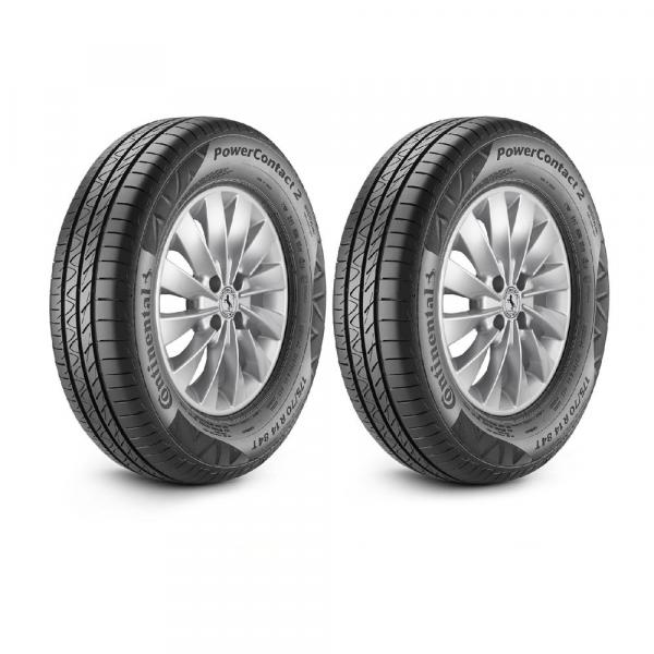 Kit de 2 Pneus Continental Aro 15 195/65R15 91H PowerContact 2