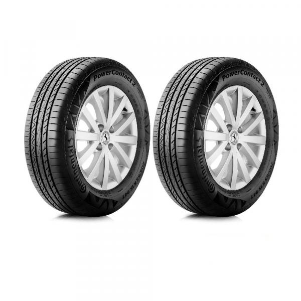 Kit de 2 Pneus Continental Aro 16 195/55R16 87H FR PowerContact 2