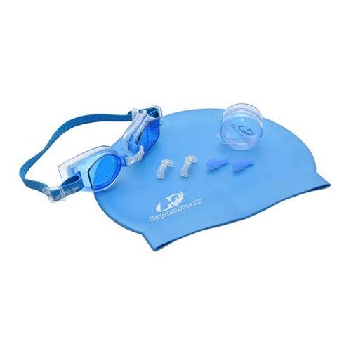 Kit F. Scherer Set Hammerhead (Vortex 2.0+Touca+Protetor de Ouvido) / Azul-Transparente