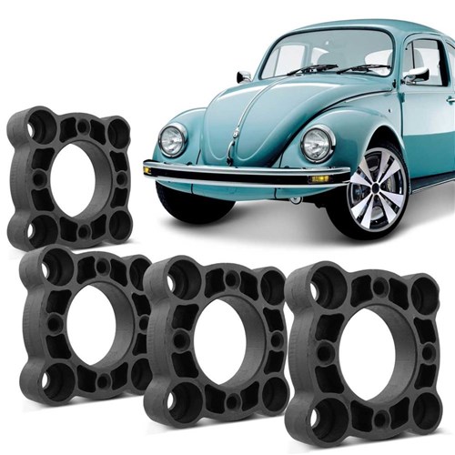 Kit Jogo Adaptador de Rodas Vw Fusca Transformação Furos 4X130 para Gol Passat Voyage 4X100 4 Peças