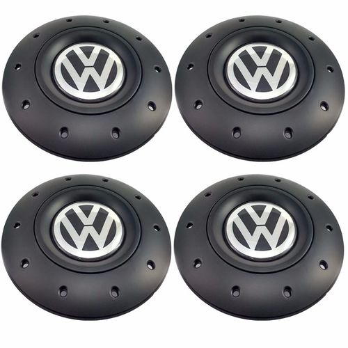 Kit Jogo Calota Centro de Roda Ferro Vw Aro 13 14 15 Amarok