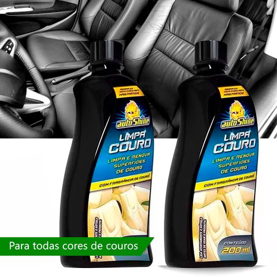 Kit 2 Limpa Couro 200ml Autoshine