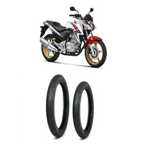 Kit Par Pneu 100/90-18 + 275-18 Mt65 Pirelli Cbx 200 Strada