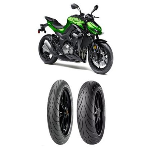 Kit Par Pneu 190/50r17 + 120/70r17 Angel Gt Pirelli Kawasaki Z 1000