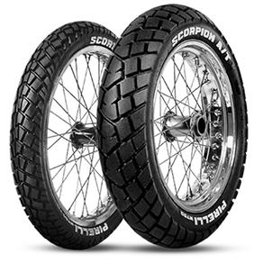 Kit Par Pneu Pirelli 120-80-18 e 90-90-21 MT 90 Scorpion com Câmara