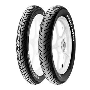 Kit Par Pneu Pirelli 90-90-21 e 2-75-18 MT65 Sem Câmara