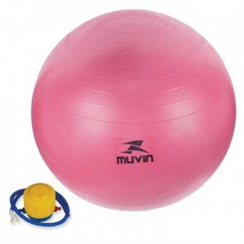 Kit Pilates Bola 65 Cm + Colchonete 1 Mts X 50 Cm X 1 Cm Rosa