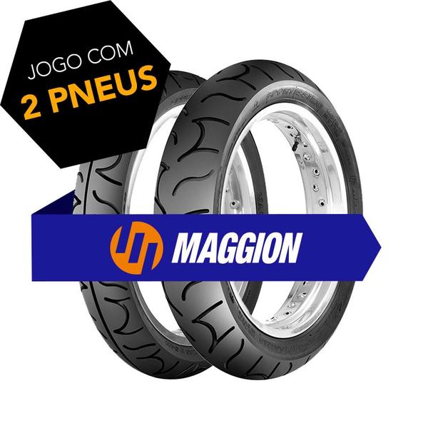 Kit Pneu 100/80-17 + 130/70-17 Street Tubeless Maggion