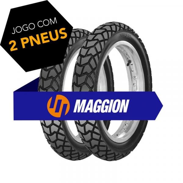 Kit Pneu 90/90-21 + 120/80-18 Viper Maggion 2 Peças