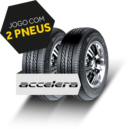 Kit Pneu Aro 14 - 175/65R14 82H ECO PLUSH Accelera 2 Peças