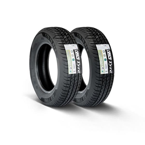 Kit Pneu Aro 14 - 175/70R14 Remold Tyre Eco 2 Peças - Gs Tyre