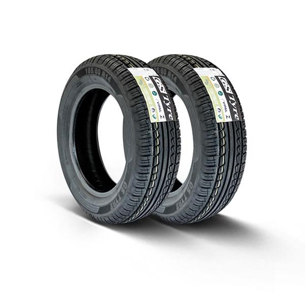 Kit Pneu Aro 14 - 185/60R14 Remold Tyre Eco 2 Peças - Gs Tyre