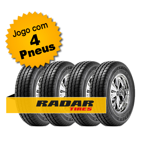 Kit Pneu Aro 14 Radar 185r14c 8pr Rlt71 Tl 102/100q 4 Unidades