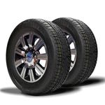 Kit 2 pneu aro 14 remold 185/65r14 strong