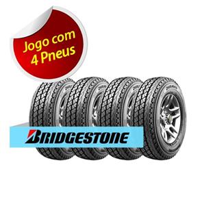 Kit Pneu Aro 14 Bridgestone 195R14C Duravis R630 R106/104 4 Unidades