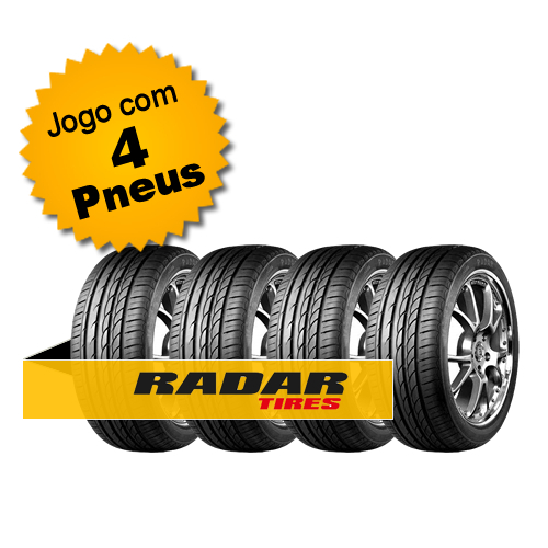 Kit Pneu Aro 17 Radar 205/40r17 Dimax R8 Tl 84w 4 Unidades