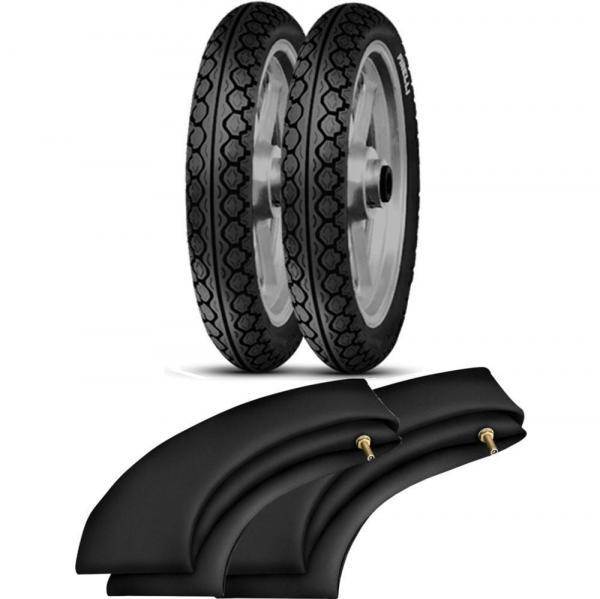 Kit Pneu Biz Pop 80/100-14 + 60/100-17 MT15 Pirelli - Pirelli Moto