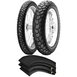 Kit Pneu Bros 150 Bros 160 Xtz 150 Crosser 110/90-17 + 90/90-19 Mt60 Pirelli