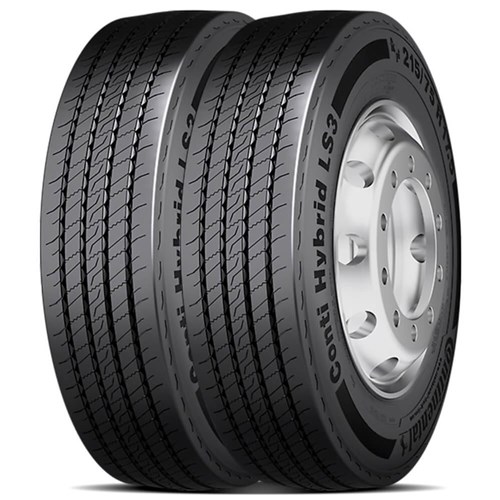 Kit 2 Pneu Continental Aro 17.5 235/75R17.5 132/130M Hybrid Ls