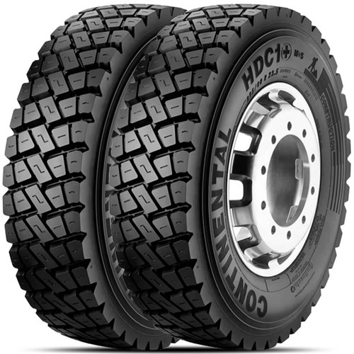 Kit 2 Pneu Continental Aro 22.5 275/80R22.5 149/146K Hdc1+