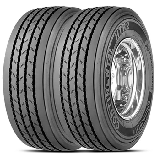 Kit 2 Pneu Continental Aro 22.5 385/65R22.5 160K Htr2 Us 20Pr