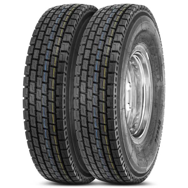 Kit 2 Pneu Durable Aro 22 11.00r22 18pr 152/149m Dr656 Borrachudo